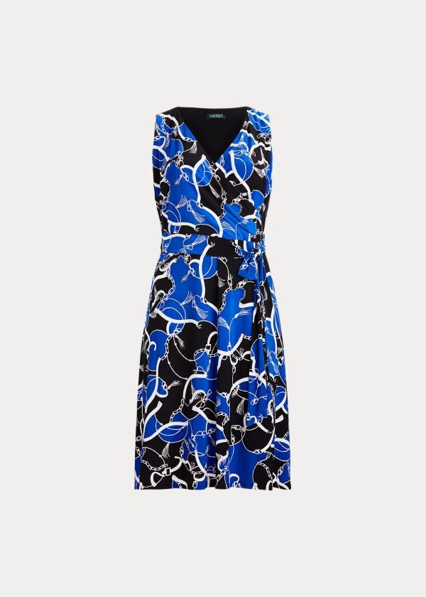 Vestido Ralph Lauren Print Tie-Waist Midi Mulher 80396-TYZL